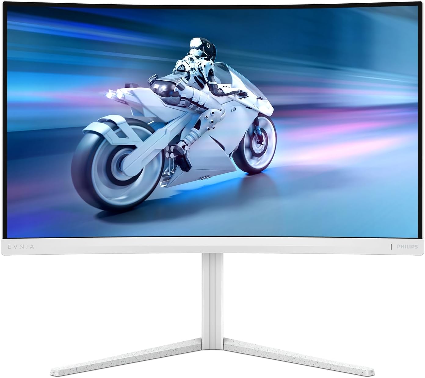 PHILIPS Evnia 27M2C5501 - Monitor gaming curvo QHD da 27 pollici, 180 Hz, 1 ms GtG, FreeSync Premium (2560x1440, 2x HDMI 2.0, 1x DisplayPort1.4) bianco QHD 180Hz 27 Pollici QHD Curved - Immagine 2