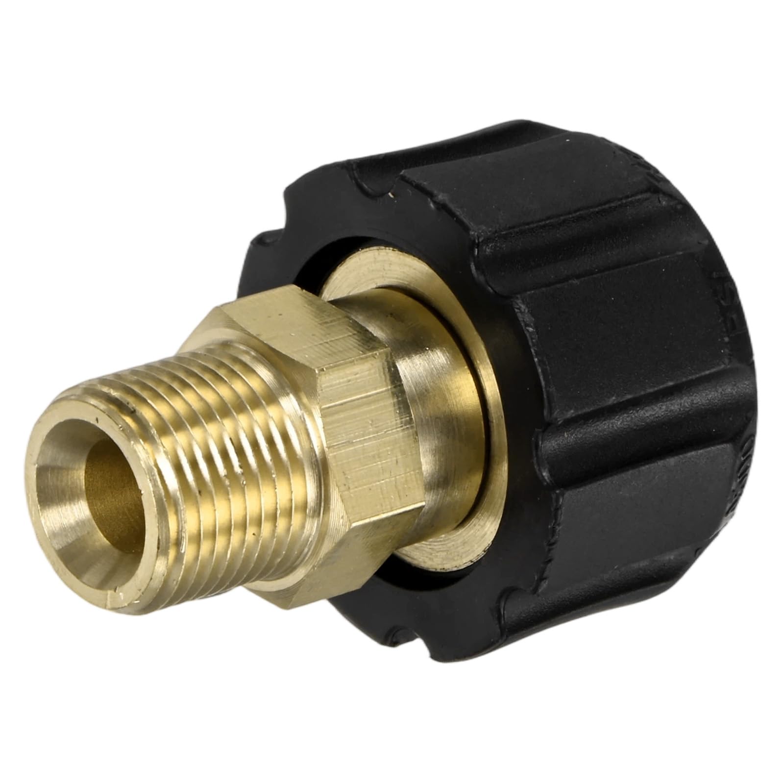 M METERXITY 1-Pack Pressure Washer Fittings, M22 14mm Female to 3/8 Inch Male Thread Hose Adapter for Pressure Washer Gun/Hose, Brass Connector Coupler