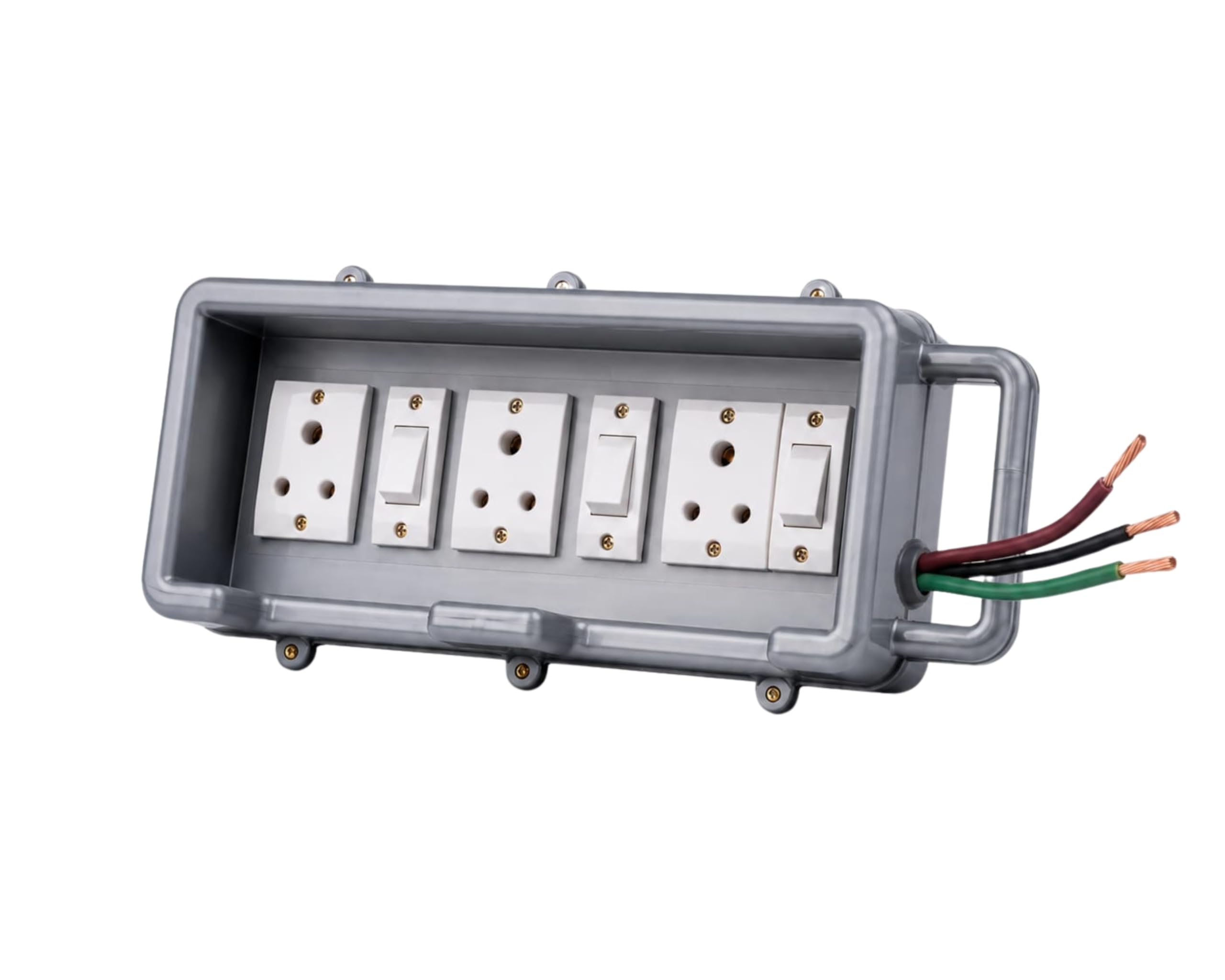 ZXORC Heavy Duty Extension Board with 3 x 5A Sockets & 3