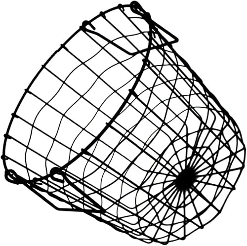 Alipis Cestas tejidas vintage de metal para lavandería, cesta de almacenamiento de alambre hueco, cesta de malla campestre, cesta organizadora de