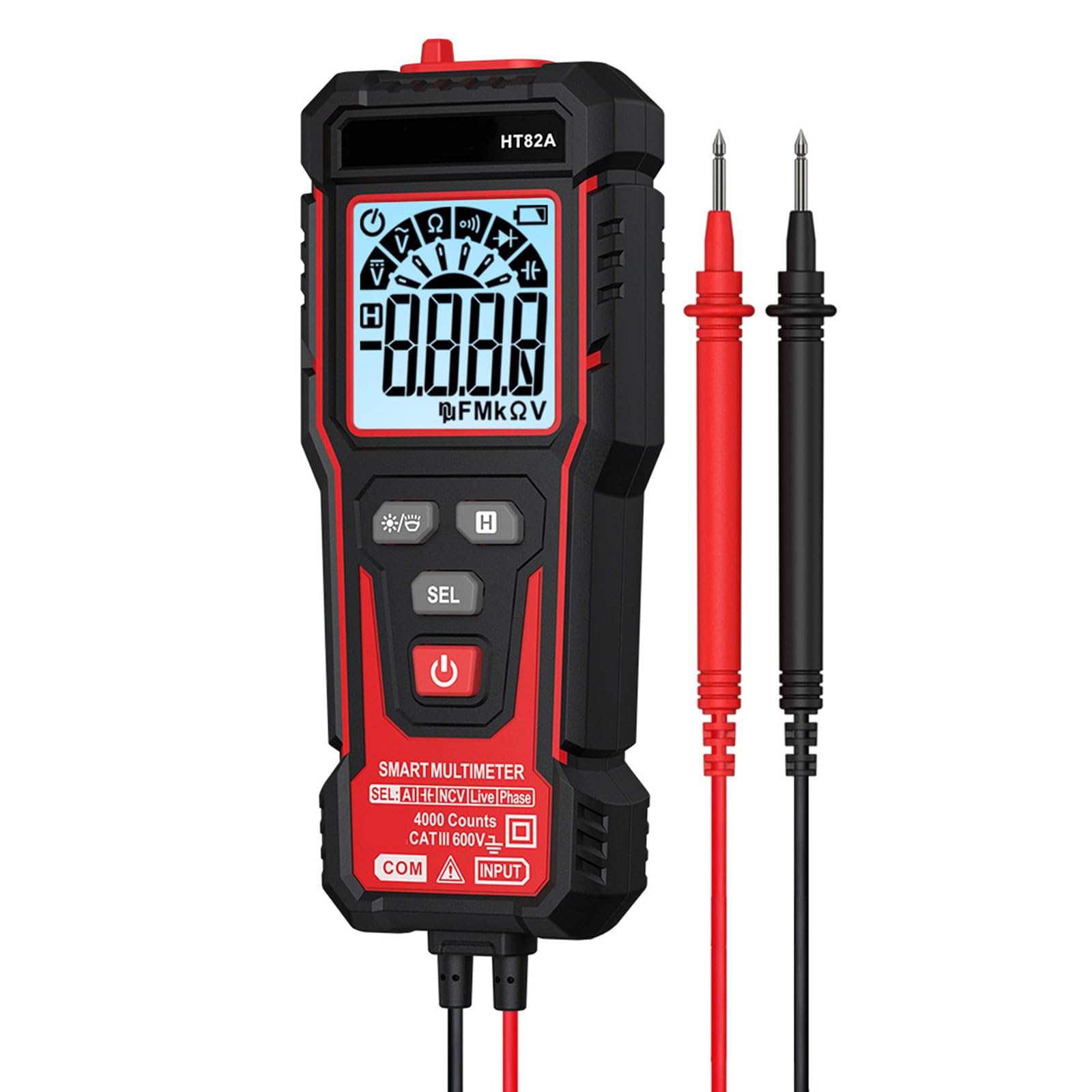 Mekalero Ht82a Digital Multimeter With Lcd Display For Accurate Measurement Of Current Resistance Diode And Continuity Testing Electrician Gear