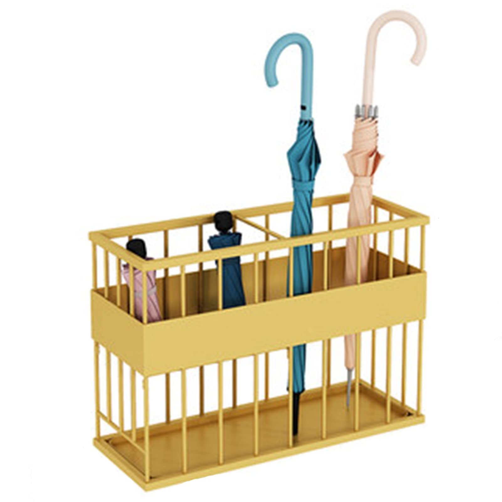 Porte-parapluie à 2 couches avec bac d'égouttage pour stopper l'eau dans l'entrée