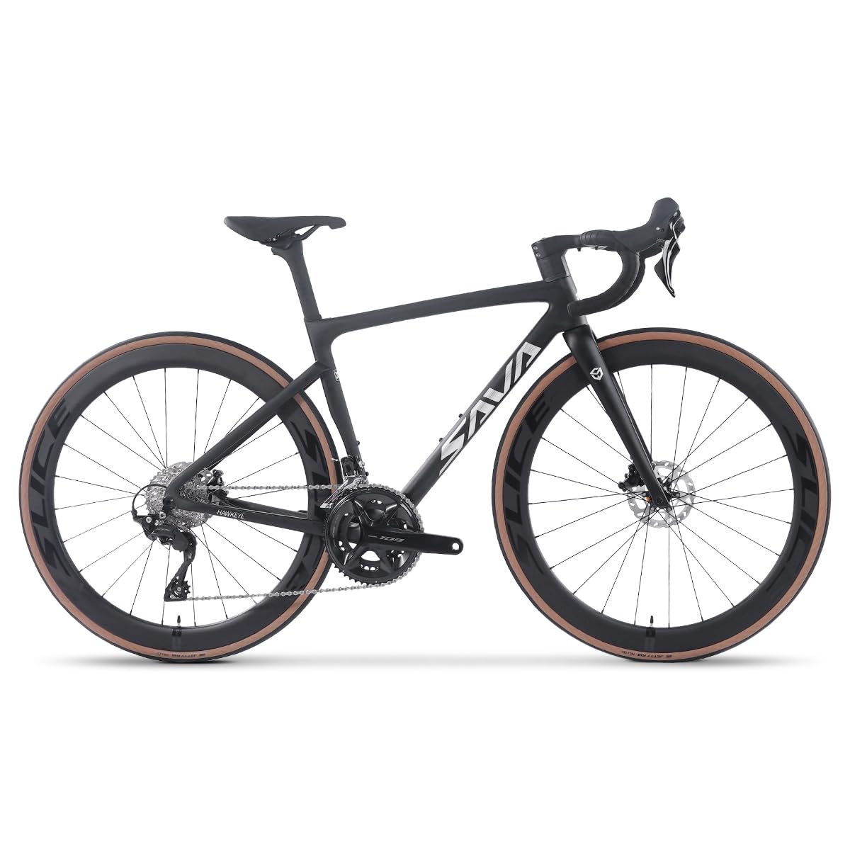 SAVADECK Carbon Road Bike, Light Weight Full Carbon Racing Bike, Shimano R7120 24S Shift Group Set and Hydraulic Oil Disc Brakes, Disney Brake Bike with Carbon Frame and Wheelset for Men and Women