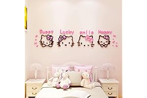 DIY Hello Kitty Accessories Room Decor Cute Pink Wall