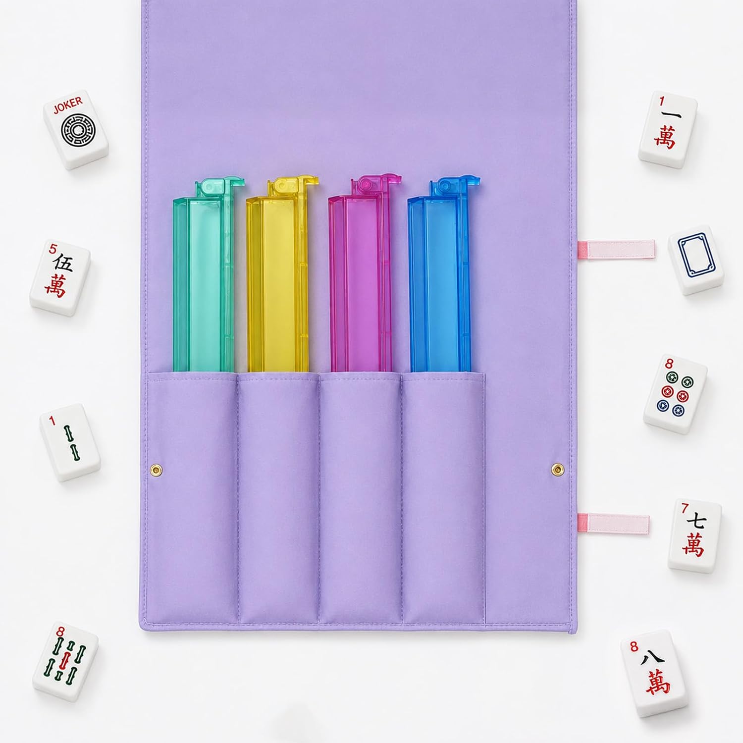Mahjong Rack Storage Bag for Racks and Pushers, Foldable Mahjong Pusher Bag image 3