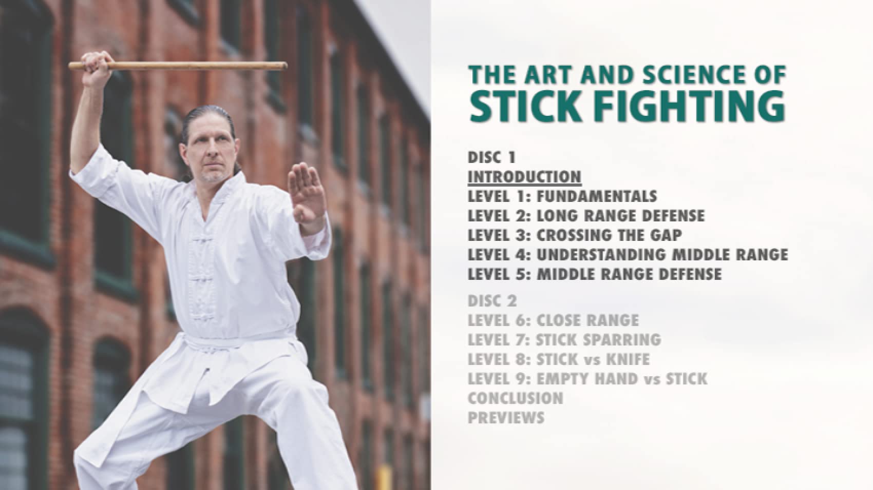 Art & Science of Stick Fighting 2-DVD Joe Varady (YMAA martial arts) Develops Escrima, Kali, Sword, Staff skills