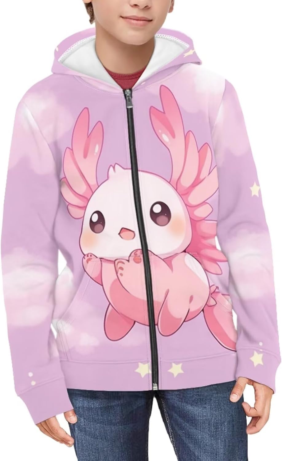 Cute Hoodies Zip Up Girls Boys Long Sleeve Hoodies Jacket Kids Clothes Pullover Outfit - Image 3