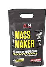 ادفانسد سبورتس نيوتريشن (ايه اس ان) | صانع كتلة متقدمة | فراولة | 18 حصة | 40 جرام بروتين | مكسب الوزن عالي البروتين | bcaa | بناء العضلات | تركيبة الاسترداد | امتصاص سريع | 530 سعرة حرارية