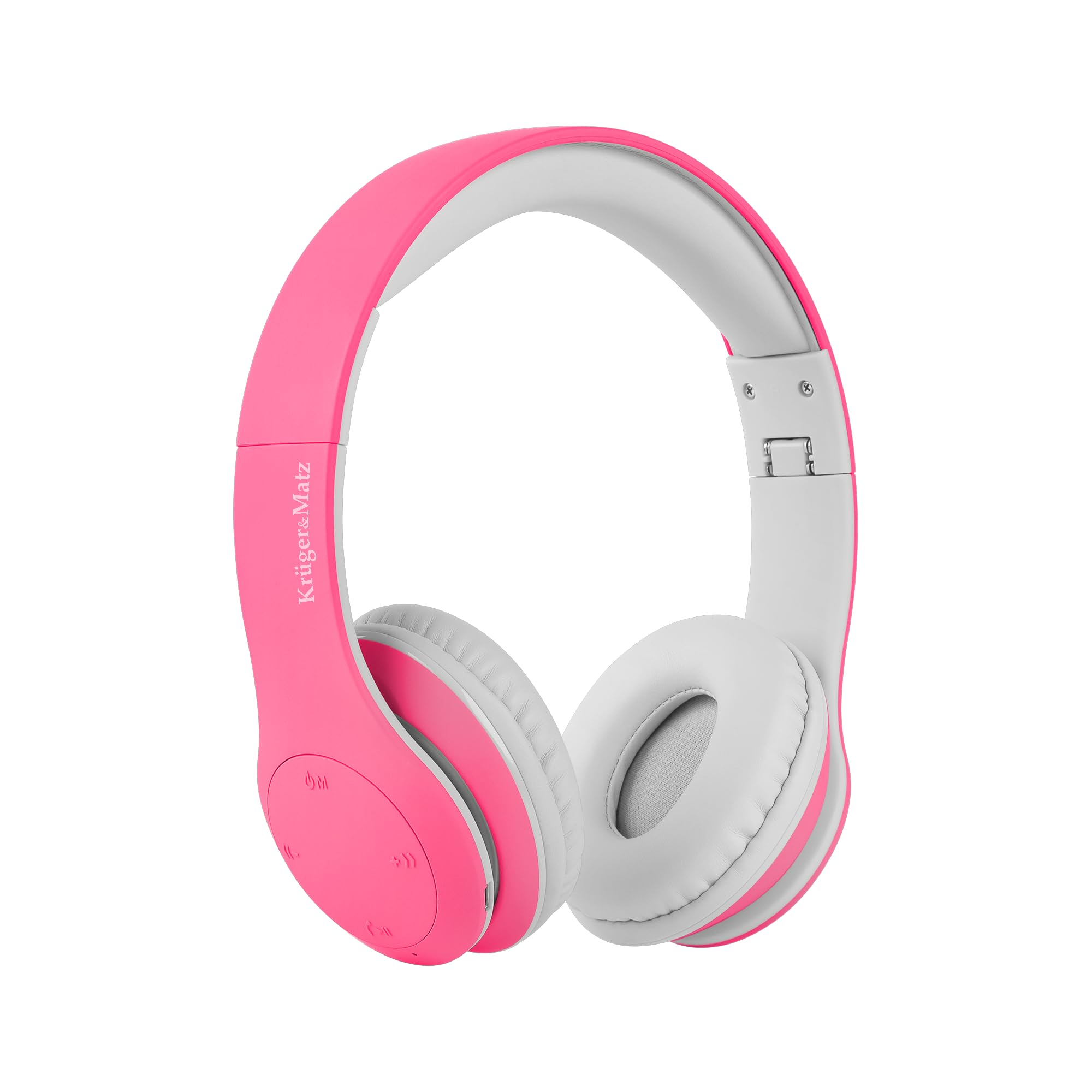 Krüger&Matz Auriculares para niños Street Kids, Bluetooth, Color Rosa