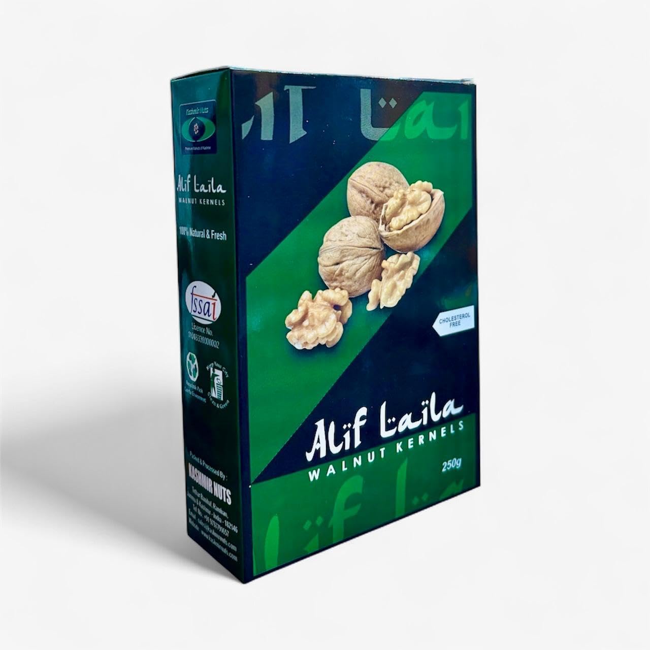 FARMEO Kashmiri Walnuts Alif Laila Brown Halves 250g | Premium
