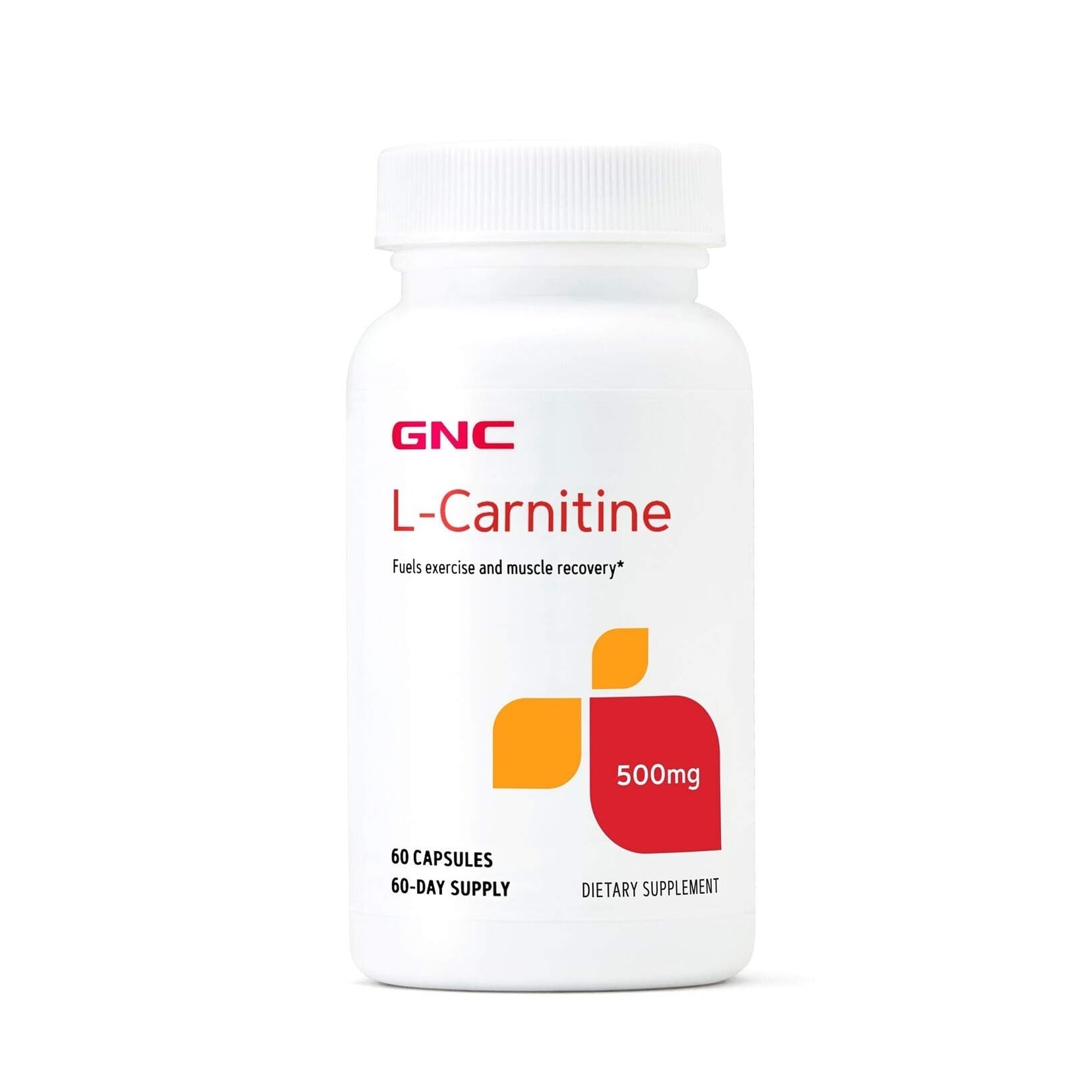 GNC Suplemento de L-carnitina 500 mg, 60 cápsulas