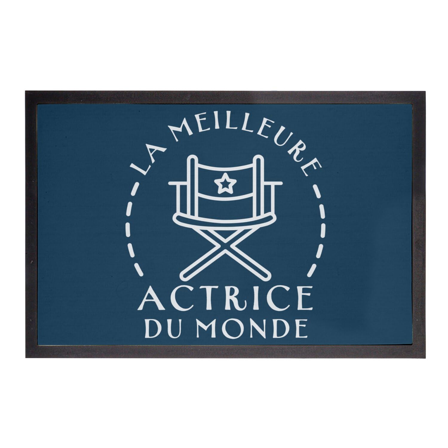 Paillasson Bleu Cinéma Théâtre 60x40cm pour Comédienne