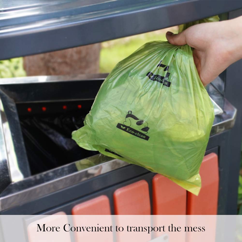 ECO-CLEAN Bolsas para Caca biodegradables, Bolsas para residuos de Perros, a Prueba de Fugas, fácil de Quitar (16/36 Rollos sin Perfume)