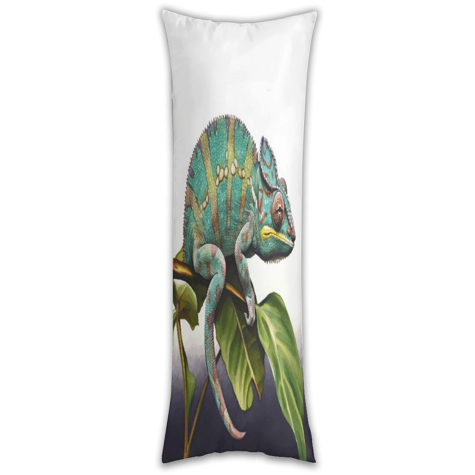 Chameleon Pillow Cases Breathable Vertical Long Pillowcase Body Pillowcase with Hidden Zipper Closure Soft and Cozy Pillow Cover 20x54 Inches for Bedroom Couch
