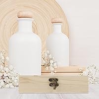 Vista 7 de EXCEART Joyero rectangular pequeño de madera, estuche de almacenamiento compacto para aretes, collares, pulseras, viajes y uso doméstico