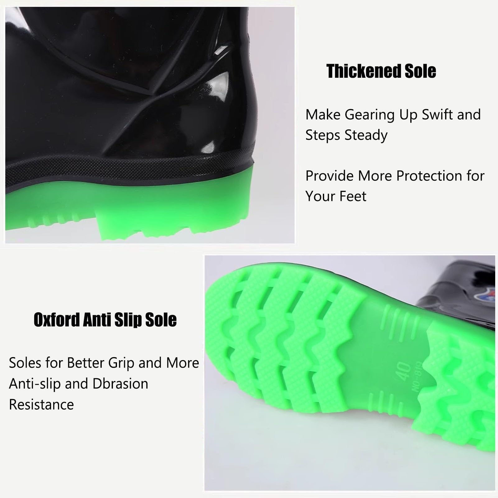 Trampolieri da Pesca | , Trampolieri da pesca, Trampolieri da pesca impermeabili in PVC Caccia da pesca Nero Taglie 4-9 (6.5)