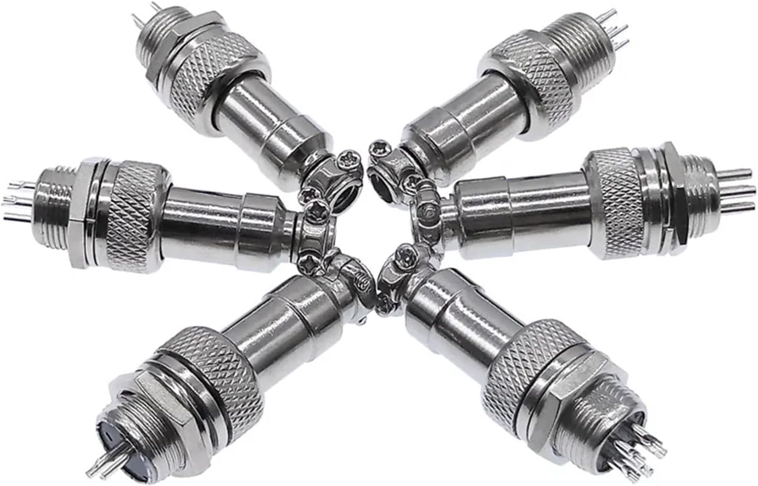 10Pcs GX12 4pin Female Socket 12mm Connector 2pin 3Pin 5Pin 6Pin Quick Connectors(4PinMale Socket10PCS)