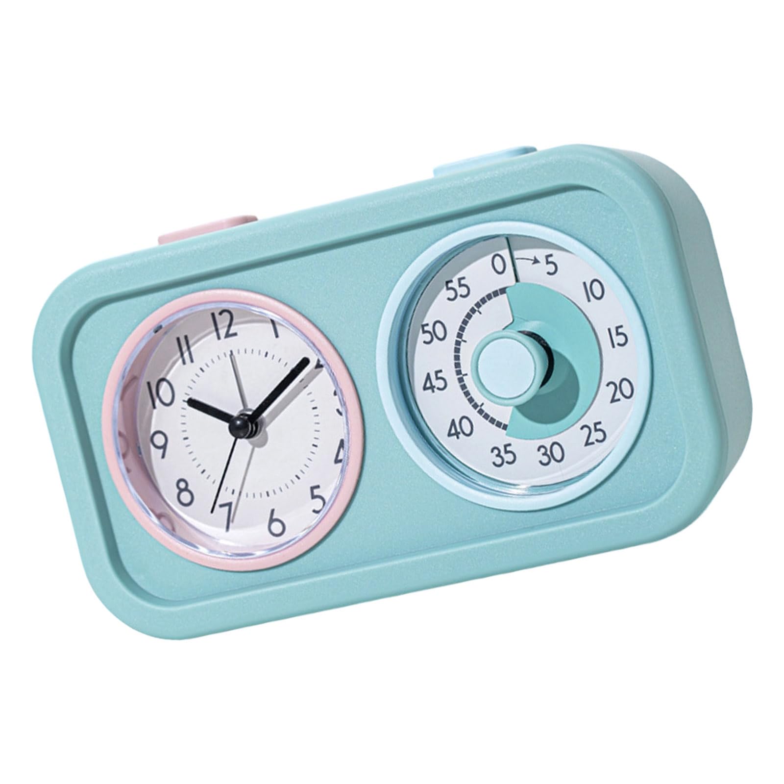 JAMIEKA Double Screen Display Visual Timer with Alarm Clock Precise Countdowns for Cooking Baking and Study Battery Operated