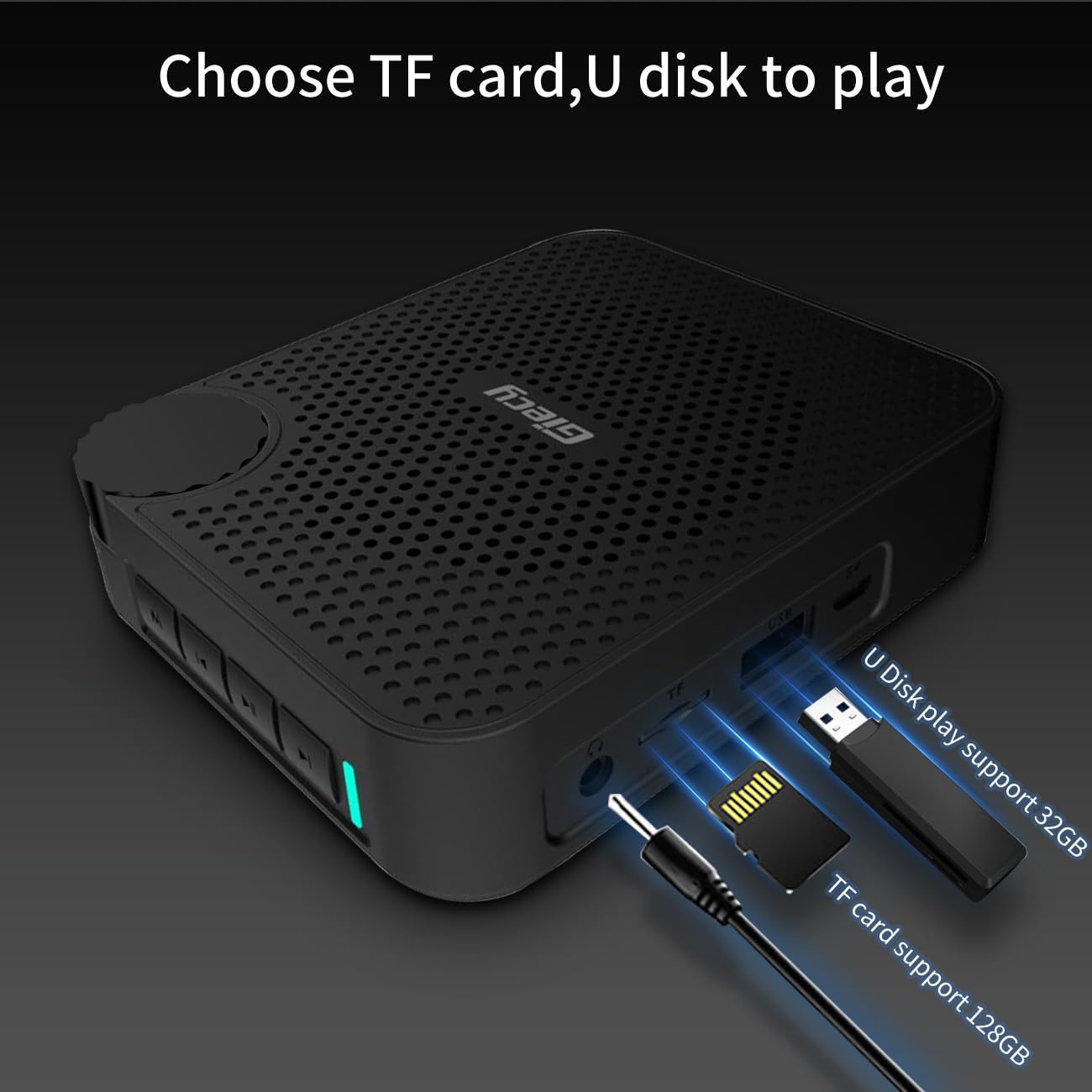 Amplificatore Vocale Portatile Leggerissimo con Microfono, Sistema PA,Cinturino Regolabile per Insegnanti,Guide,Fitness
