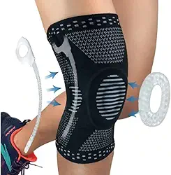 Joelheira de Compressão Profissional Snake para Academia Crossfit Musculação Corrida Bike Volei Basquete - Para proteção e recuperação do joelho (G)