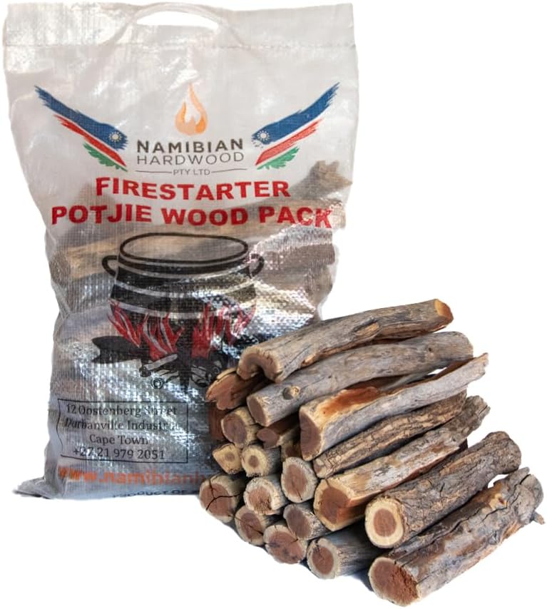 Firewood Kindling - 5 KG. Dry Guaranteed โ Imported From Africa. For Wood Burners, Stoves, Fireplaces, Fire Pits, BBQ & Braai.