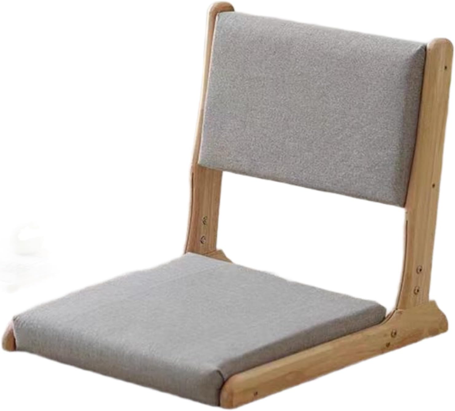 Japanese Floor Chair,Living Room Chair Floor Seat,Tatami Floor Seats,Portable Japanese Legless Seats(Gray,A)
