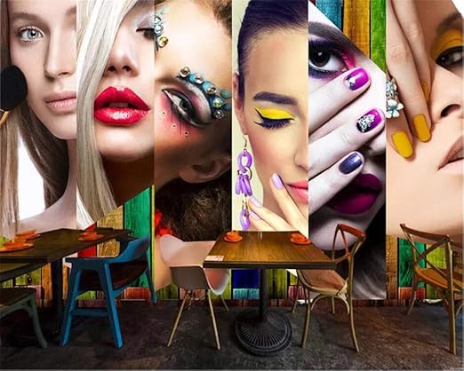 Amazon Xsj 壁紙3d壁画レトロメイクアップツールウォールリビングルームビューティーサロン壁紙家の装飾壁紙 280 0センチ 壁紙