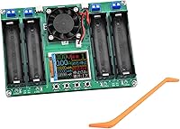 Vista 1 de Módulo probador de capacidad de batería de litio 18650 - 4 canales, resistencia interna, carga/descarga separada, soporte compacto, enfriamiento