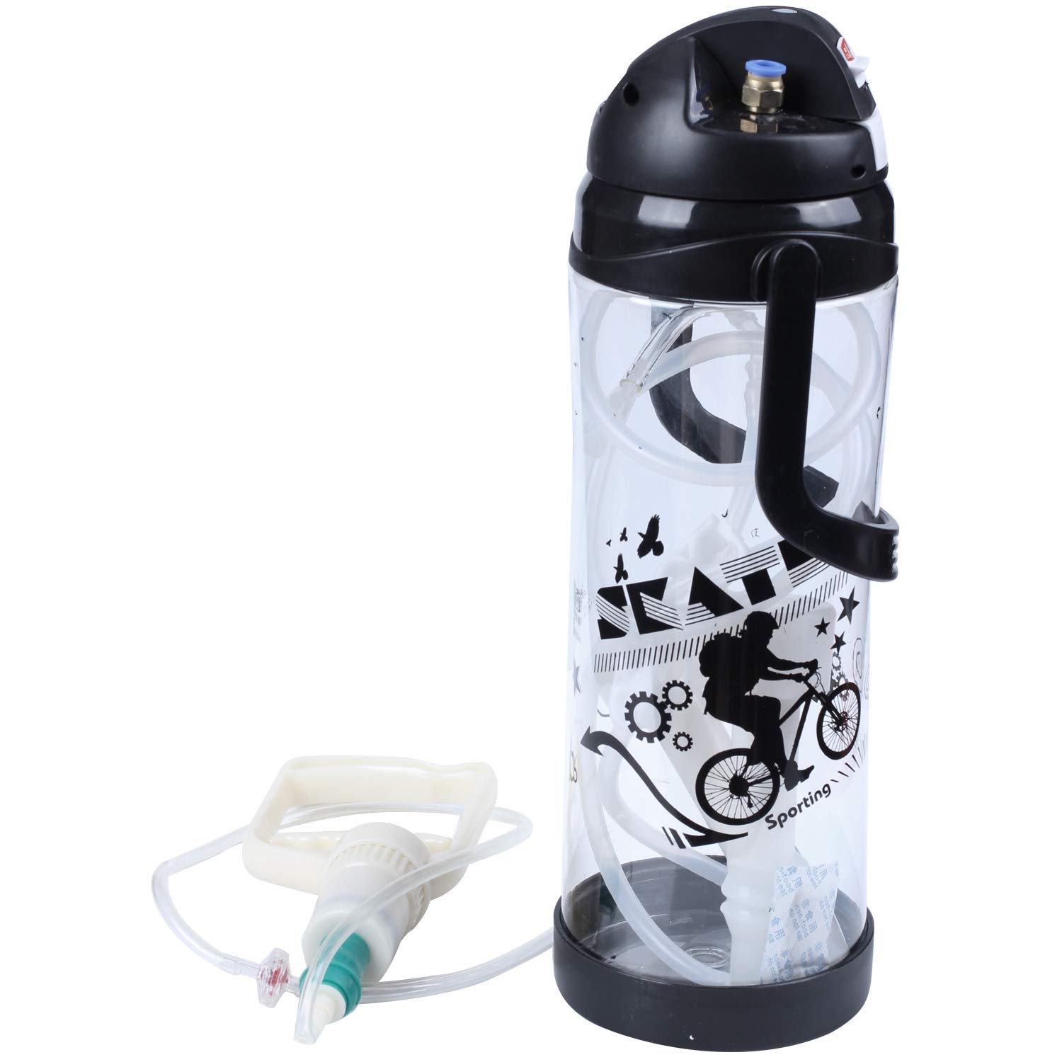 Buy Shumo 3L Manual Impulse Type Milking Machine Portable Cow Pump DIY Squeezing Cow Goat Milk