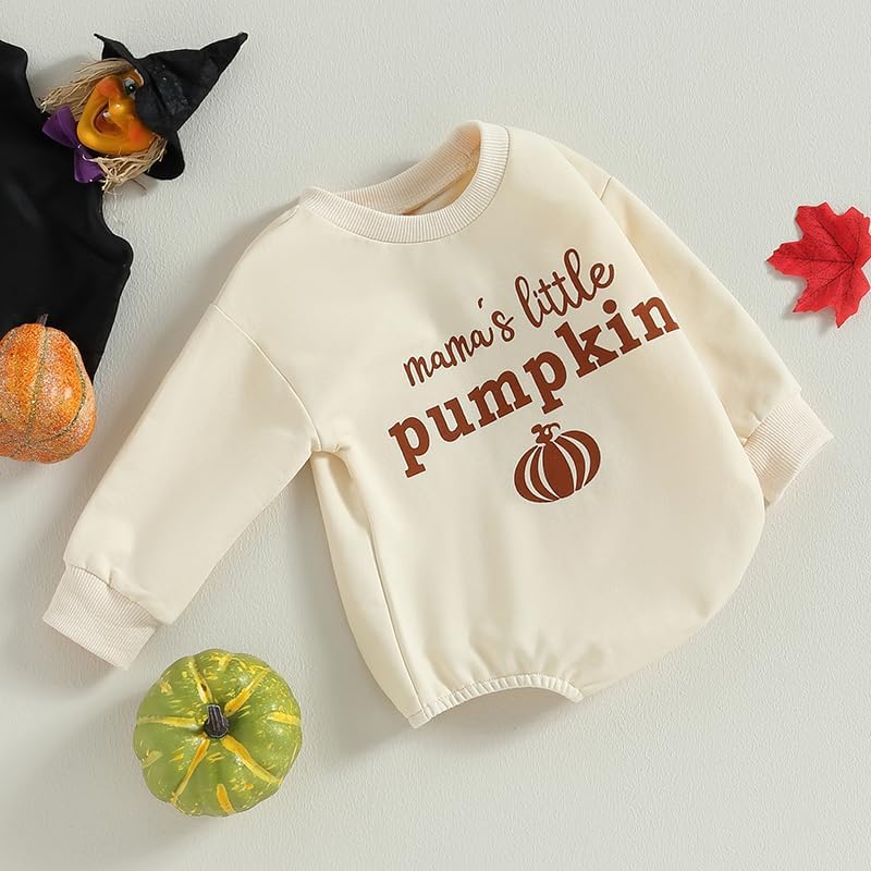 Miniatura 2 de Mameluco de gran tamaño con diseño de calabaza para bebé niño y niño, mi primer disfraz de Halloween, suéter para otoño e invierno
