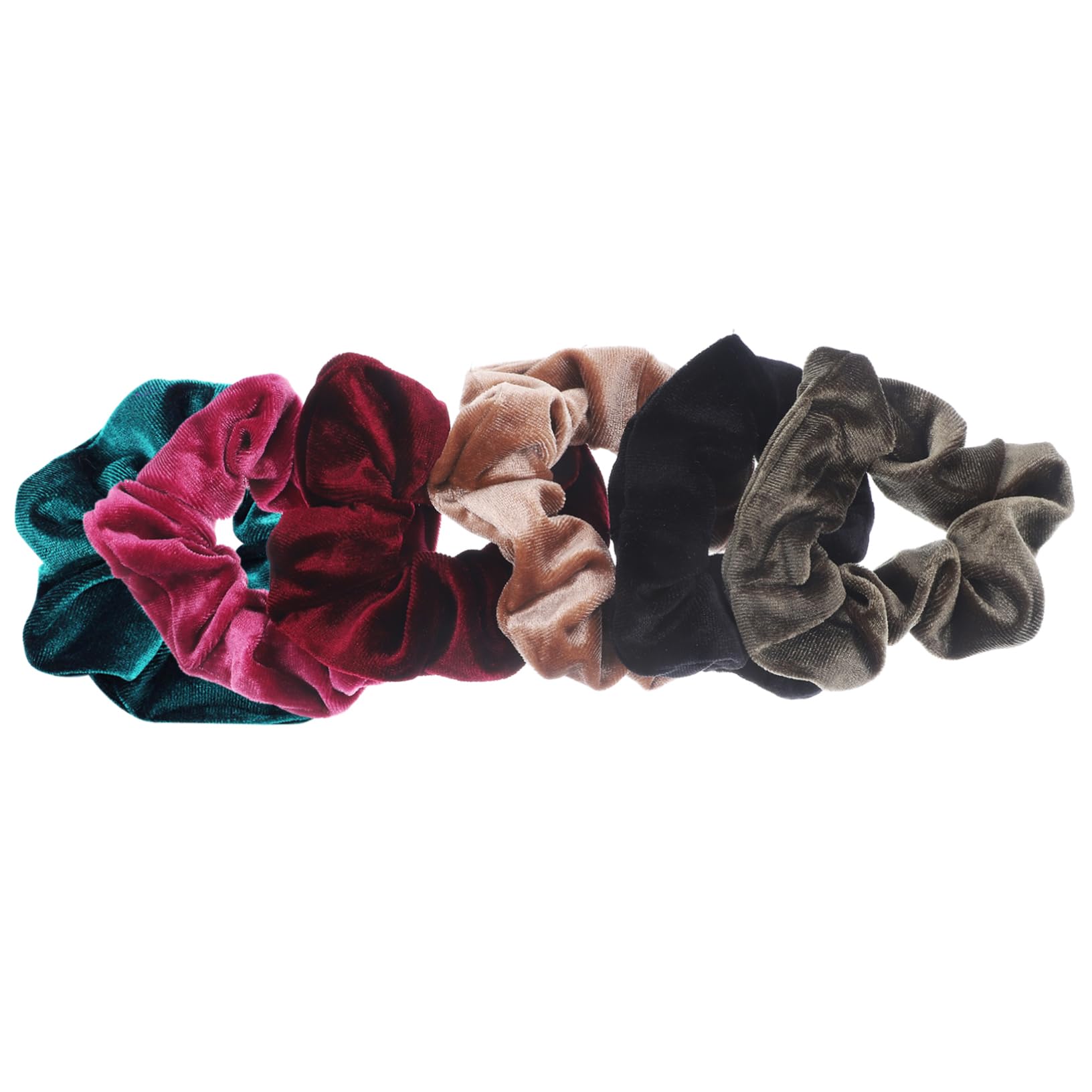 FRCOLOR 24piezas Coleteros De Terciopelo Para Mujer Scrunchies Elásticos Para Peinados Accesorios De Pelo Prácticos y Versátiles Para Ocasiones Especiales y