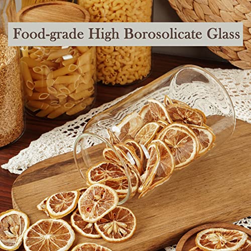 Labina Glass Jar with Wood Lid, Airtight Kitchen Storage Canister - image 7