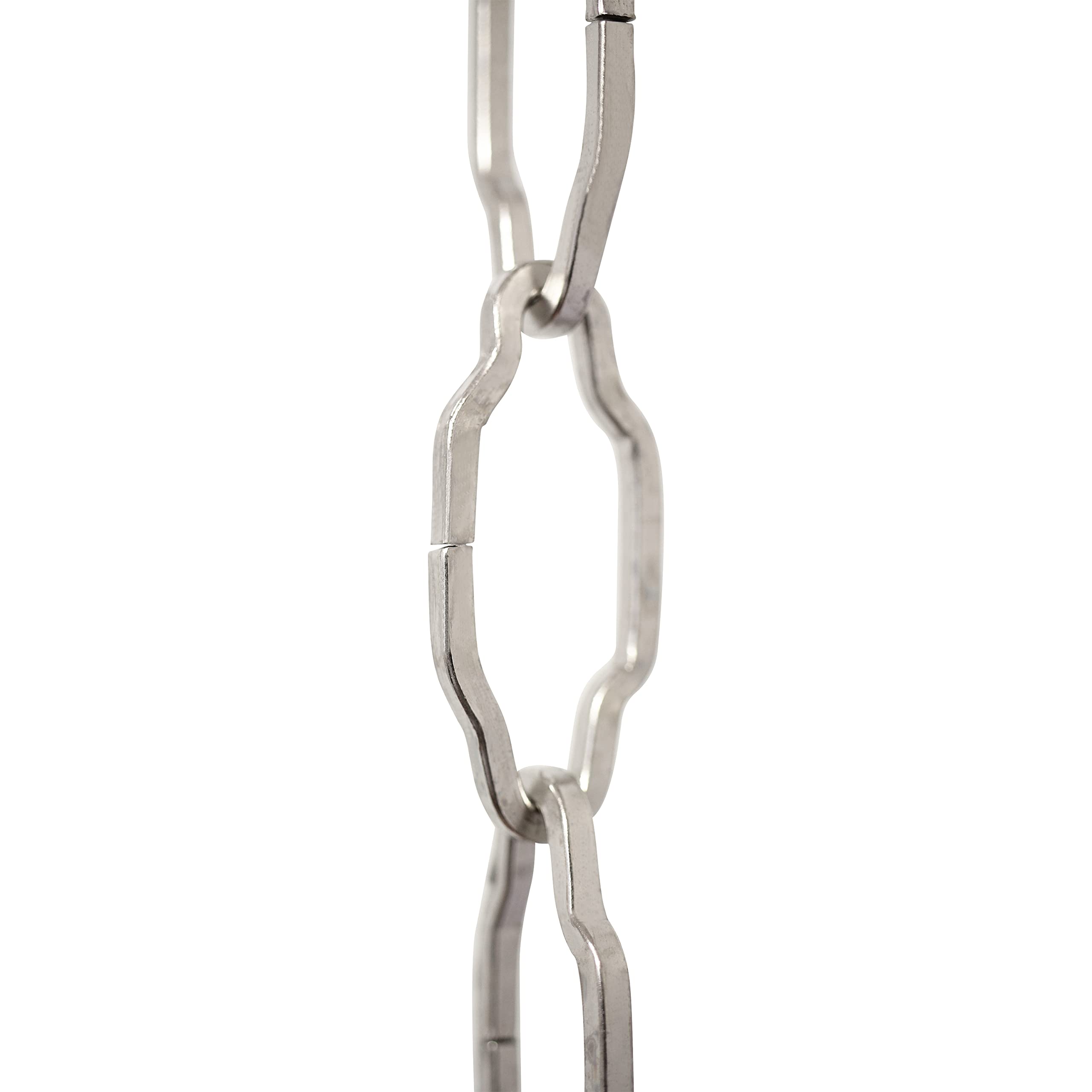 CH-S57-33-SC-10 Steel Chandelier Chain, Satin Chrome (10 Feet)