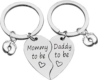 Mom and Dad to Be Keychain Set Pregnancy Announcement Gifts New Parent to Be Gifts First Tim Mom and Dad Gift Christmas Birthday Fathers Day Mothers Day Gift