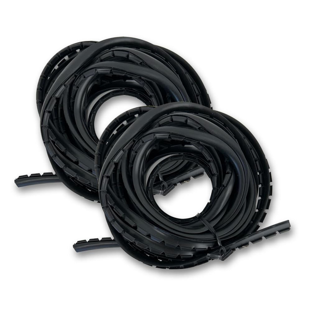 Sommerfeld's 50 Feet of Black Rubber Glass Retainer for Woodworking Glass Panel Doors on Cabinets