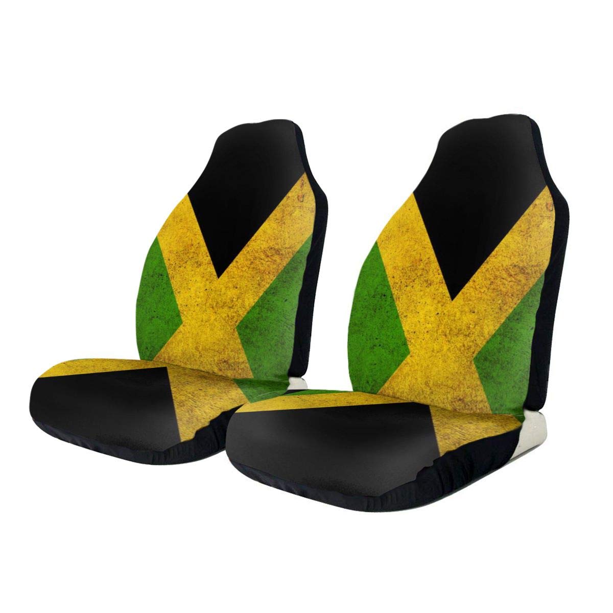 Buy CHILL·TEK Car Seat Covers, Jamaican Jamaica Flag Universal Fit Full