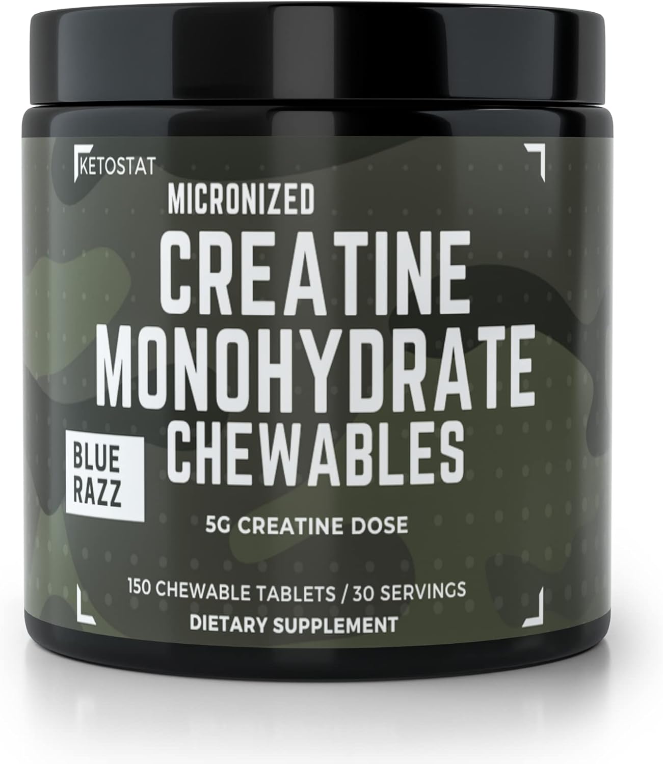 Creatine Chews 5G Chewables 30 Day Supply, Micronized Creatine Monohydrate Tablet, Sour Razz (150ct) Creatine for Women & Men