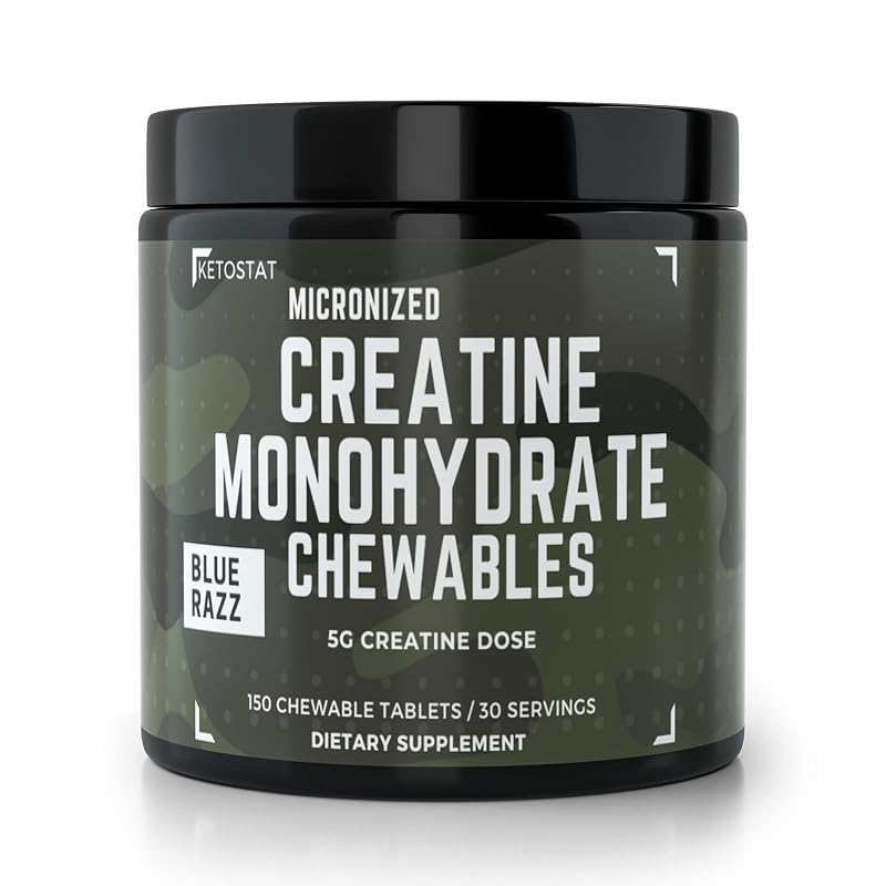Ketostat Creatina monohidratada micronizada mastigável 5 g, 150 unidades