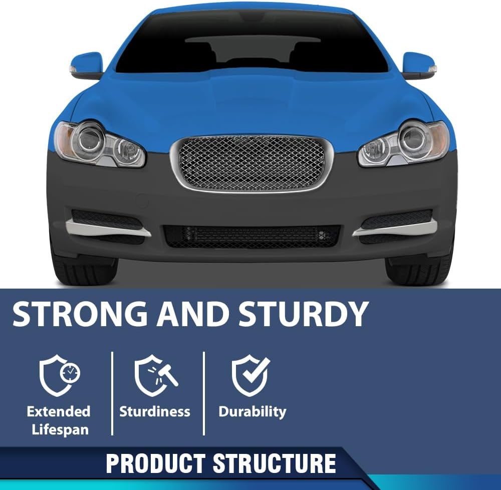PIT66 Front Bumper Cover Plastic Compatible with Ja.gu.ar XF 2009-2011 8Cyl Engine C2Z8838XXX, JA1000142 Black