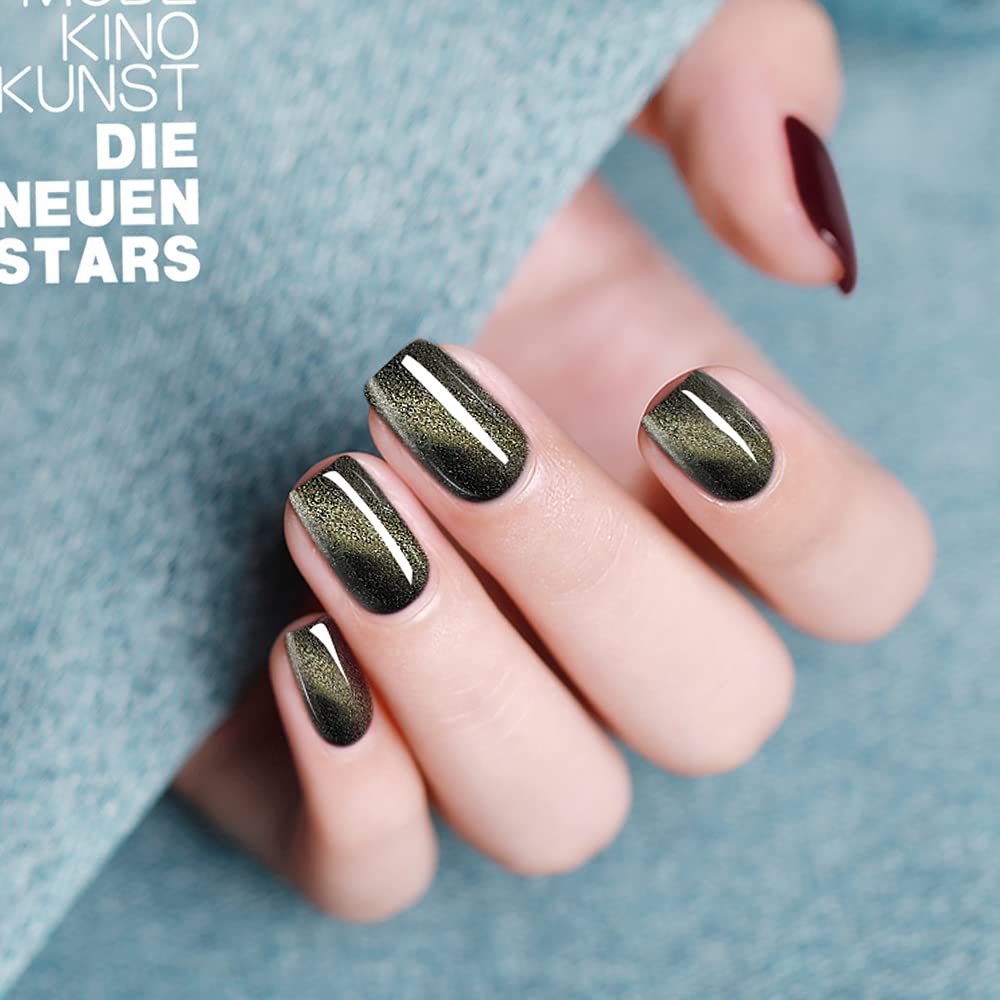 Amazon.com : Allenbelle Magnet Gel Nail Polish Cat Eye Gel Nail Polish Soak  Off UV Magetic Gel Nail Polish (with Magetic As Gift,7.3Ml) (Dark Color  Series) : Beauty & Personal Care