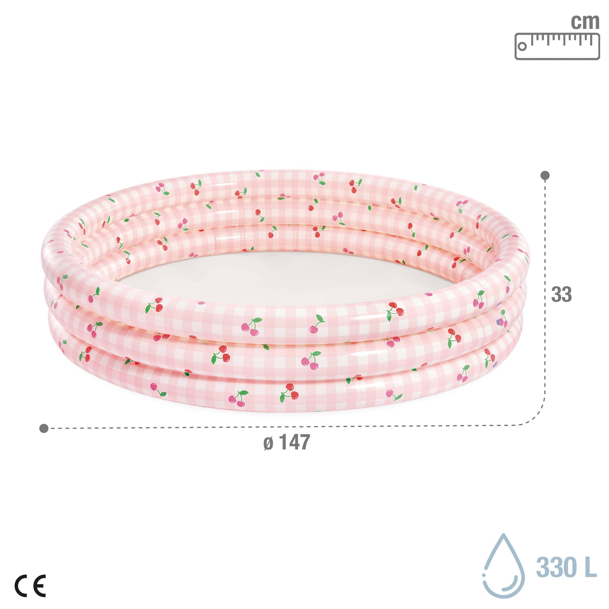Intex Zesty Lemon Pool, napompowany rozmiar: 1,47 m x 33 cm (58432NP)