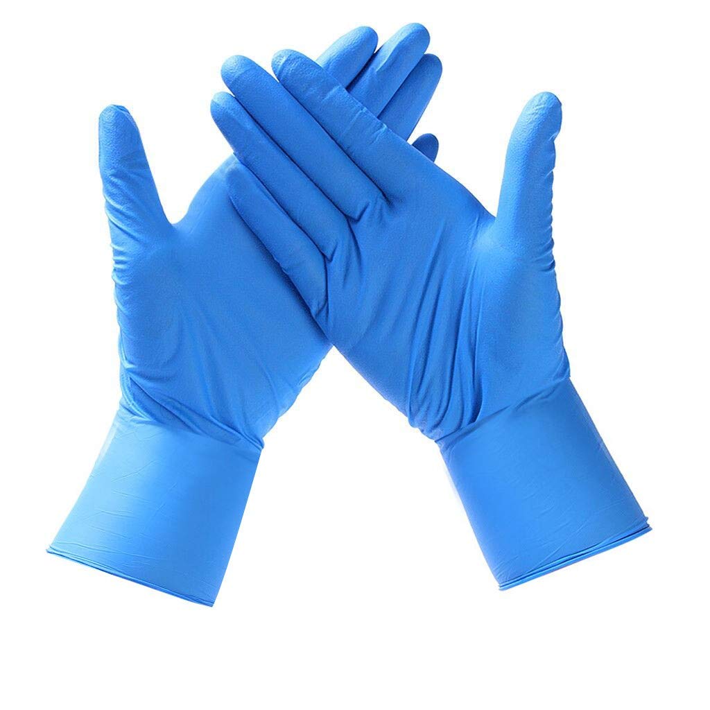 Zlollia 20/50 PCS Nitrile Disposable Gloves Powder Free Rubber Latex
