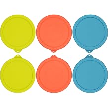 1 Cup Silicone Replacement Lids Storage Cover for Pyrex 7202-PC and Anchor Hocking Glass Bowls Container not Included 6 Pack Microwave, Dishwasher and Freezer Safe