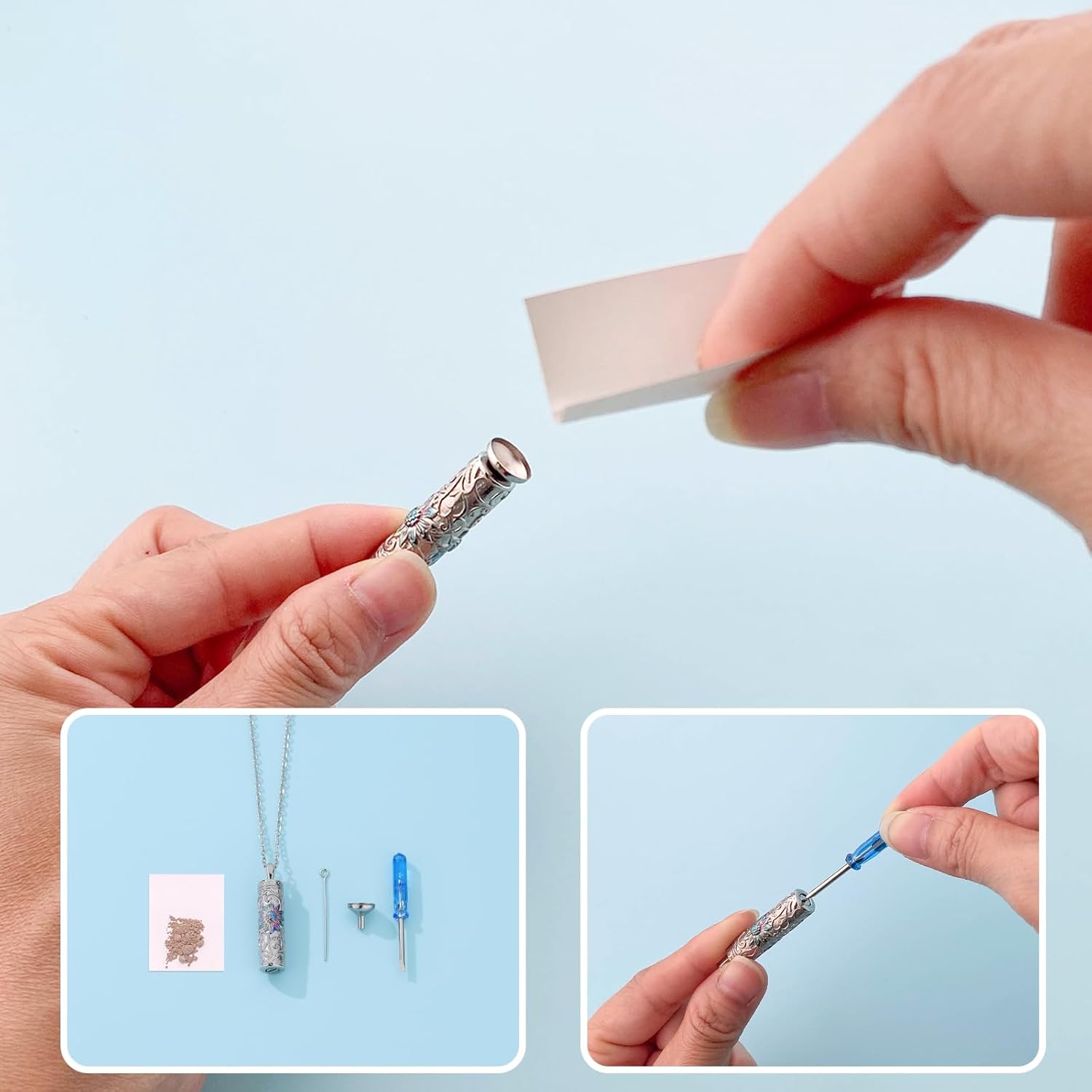 Sunflower Urn Necklace for Ashes Cremation Jewelry of Loved Ones Keepsake Ashes Necklace Memorial Urn Jewelry Pendant for Women Men - Image 6