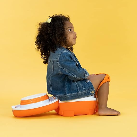 My Carry Potty - Travel Potty, Award-Winning Portable Toddler Toilet Seat for Kids to Take Everywhere (Clownfish)