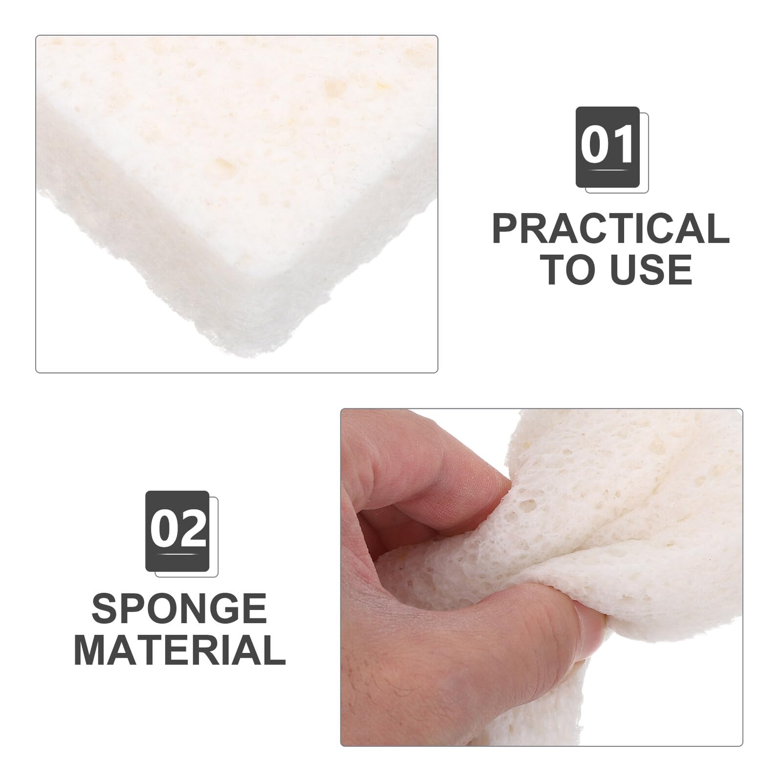 Cabilock Esponjas de Pulpa de Madera 20 Unidades 11X7X25 CM para Fregar Platos Alta Absorción y Antiaceite Estropajos Reutilizables para Limpieza de Cocina y Baño