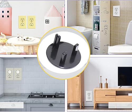 Miniatura 3 de Garosa Cubierta de salida 3 agujeros ABS Socket Proofing a prueba de niños Protector eléctrico Cubierta de enchufe más segura para bebés Niños