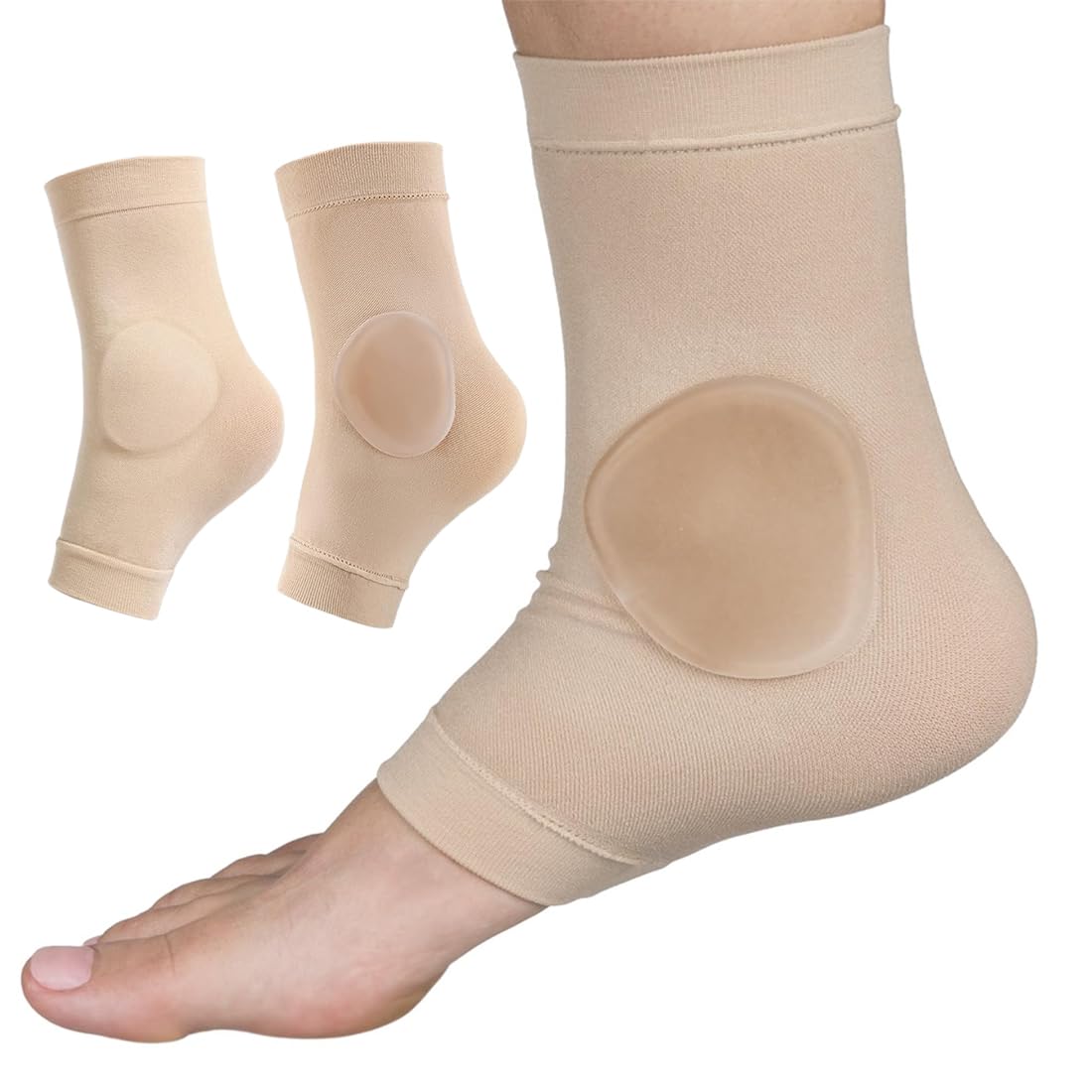 Chaussettes de protection avec coussinet en gel, protège-chevilles pour patinage artistique, ski, hockey, bottes, orthèse, soutien de la cheville