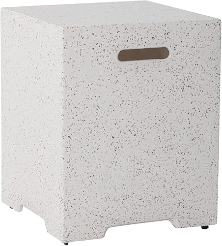 HOMPUS Cubierta para tanque de propano de 16 pulgadas para mesa de fuego, cubierta para tanque de gas de 20 libras, mesa de parrilla de concreto