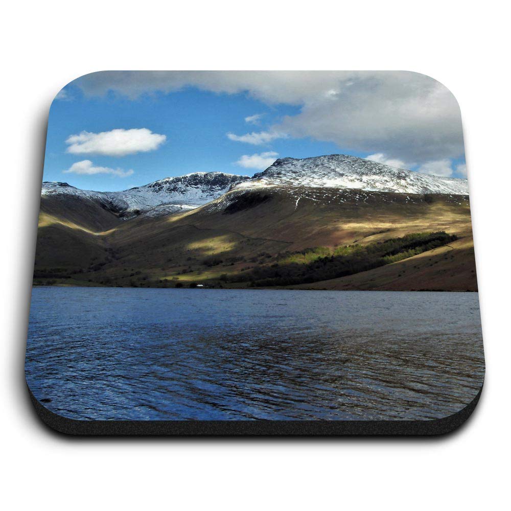 Destination Vinyl Ltd Multicolor 1 X Square Mdf Fridge Magnet - Scafell Pike Lake District England 24154